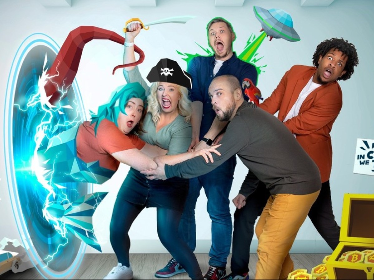 a group of people posing for the camera